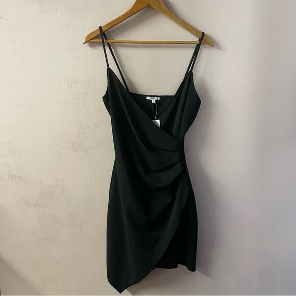 Charlotte Russe Asymmetrical Little Black Dress NWT Size M - Picture 1 of 12